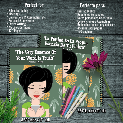 2023 Year Text Notebook Journal Black Hair