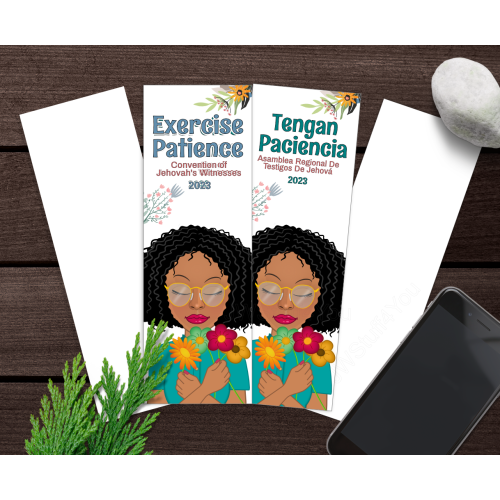 JW 2023 Exercise Patience onvention Bookmark - Glasses