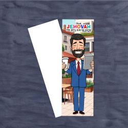 Coffee Break Brother – Light Skin JW Bookmark Psalm 96:8 - cacm002