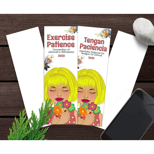 JW 2023 Exercise Patience onvention Bookmark - Blonde