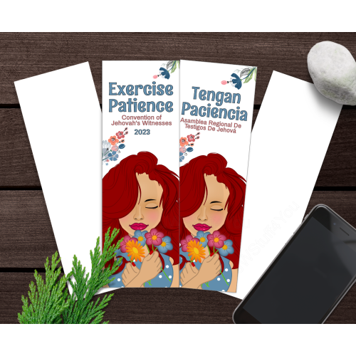 JW 2023 Exercise Patience onvention Bookmark - Redhead