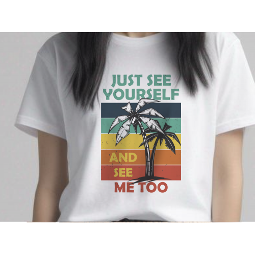 JW Just See Yourself T-shirt - paradise