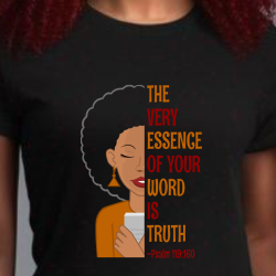 Afro Sister – JW T-Shirt – Psalm 119:160 test