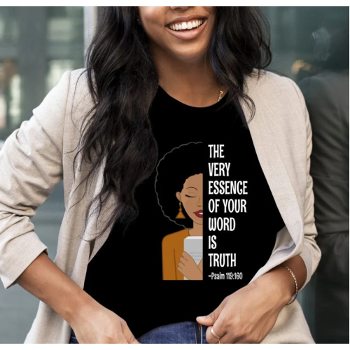 2023 JW Year Text T-shirt Afro Woman