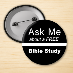 Ask Me About A Free Bible Study - 2.25 Button