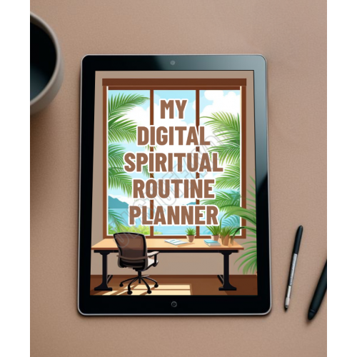 My Digital Spiritual Routine Planner - desk