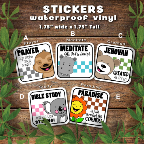 Jehovah Created All Things Sticker Set 3
