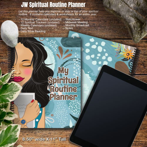 JW My Spiritual Routine Planner - blackhair