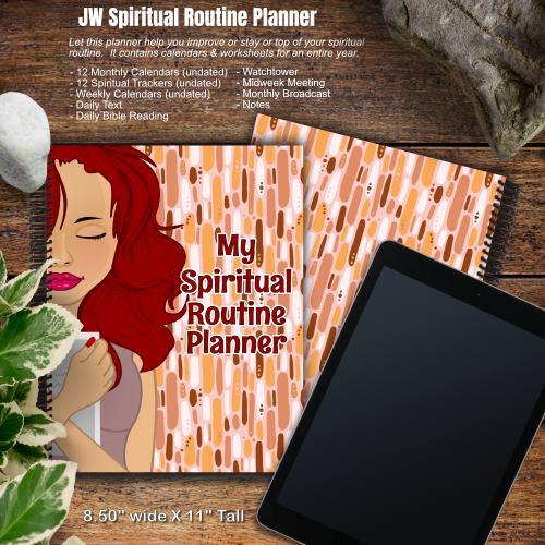 JW My Spiritual Routine Planner - Redhair