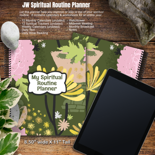 JW My Spiritual Routine Planner - chrysanthemum