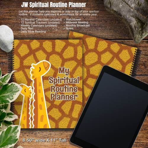 JW My Spiritual Routine Planner - giraffe