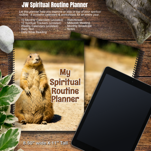 JW My Spiritual Routine Planner - prairiedog