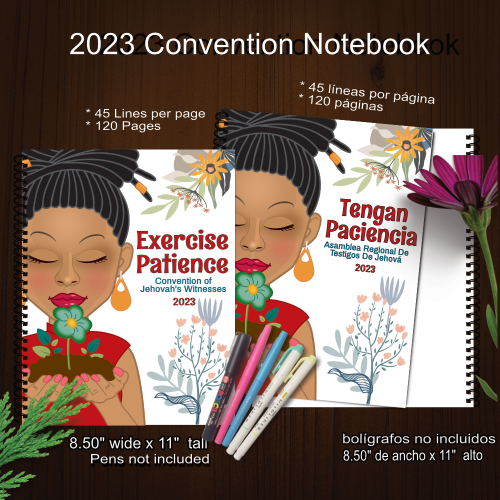 2023 JW Exercise Patience Convention Notebook Journal - HairLocs