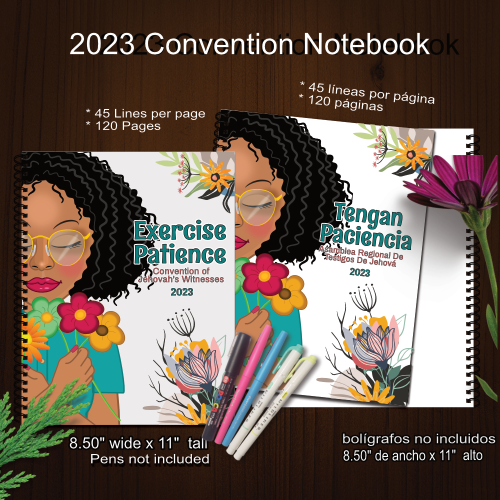 2023 JW Exercise Patience Convention Notebook Journal - Natural
