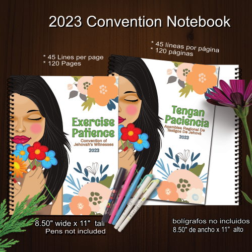 2023 JW Exercise Patience Convention Notebook Journal - Blackhair