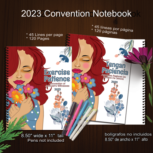 2023 JW Exercise Patience Convention Notebook Journal - Redhead