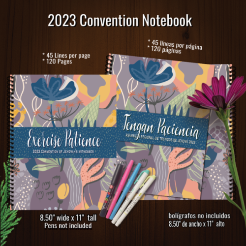 2023 JW Exercise Patience Convention Notebook Journal - Purple