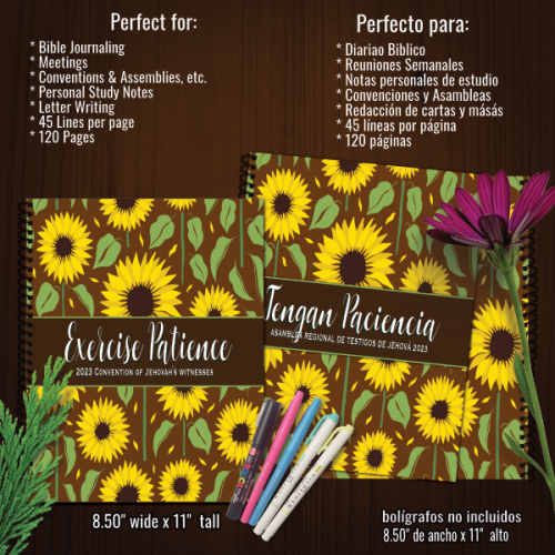 2023 JW Exercise Patience Convention Notebook Journal - Yellow