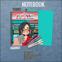 Business Territory Sister - Light Skin - JW Notebook - Psalm 96:8 -cacg002