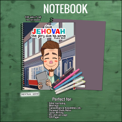 Train Commute Brother – Light Skin – JW Notebook – Psalm 96:8 - cacm001