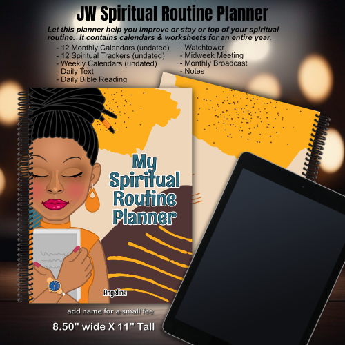 JW My Spiritual Routine Planner - Locs