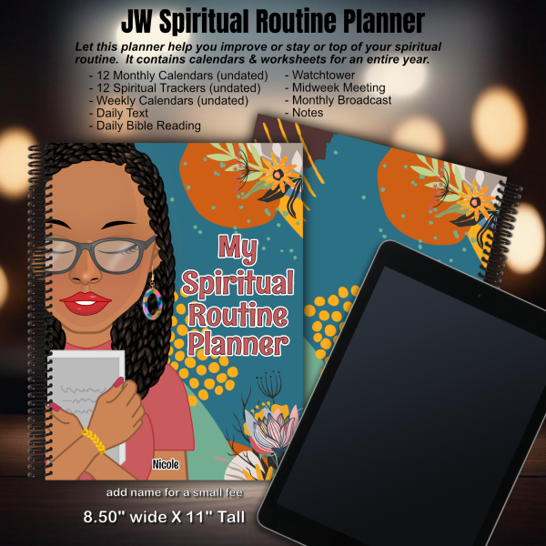 JW My Spiritual Routine Planner - Braids