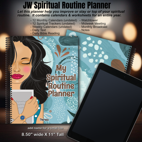 JW My Spiritual Routine Planner - blackhair