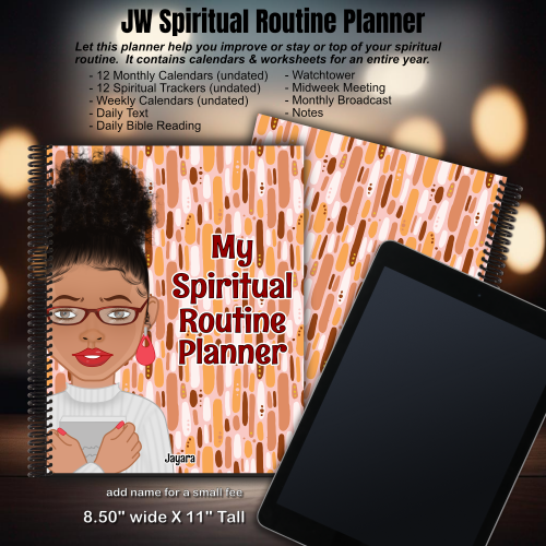 JW My Spiritual Routine Planner - Bun