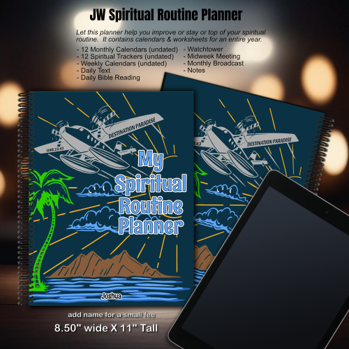 JW My Spiritual Routine Planner - paradise
