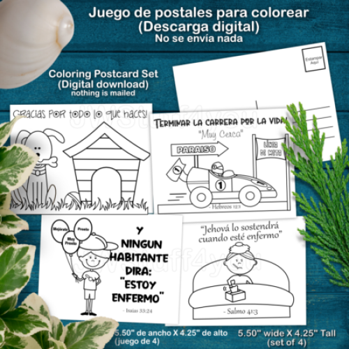 Postcard Downloadable Set 2 - Spanish