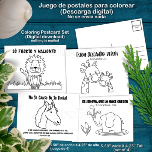 Postcard Downloadable Set 3 - Spanish