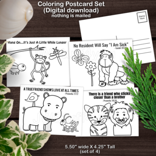 Postcard Downloadable Set 4 - English