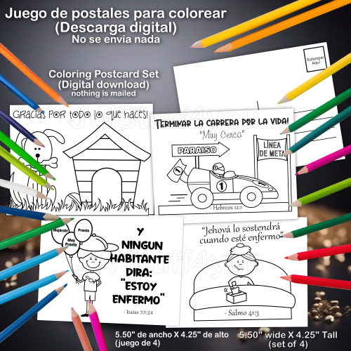 Postcard Downloadable Set 2 - Spanish