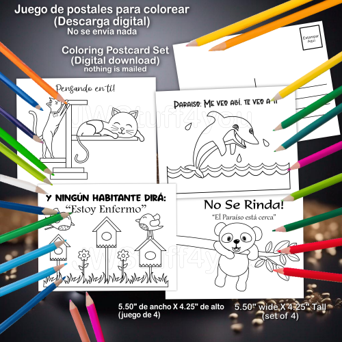 Postcard Downloadable Set 1 - Spanish