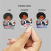 Business Territory Sister – Dark Skin - JW Kiss Cut Sticker - Psalm 96:8 -afmg001