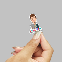 Train Commute Brother – Light Skin – JW Kiss Cut Sticker – Psalm 96:8 - cacm001