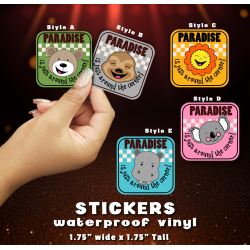 Paradise Animals Just The Around Corner Stickers