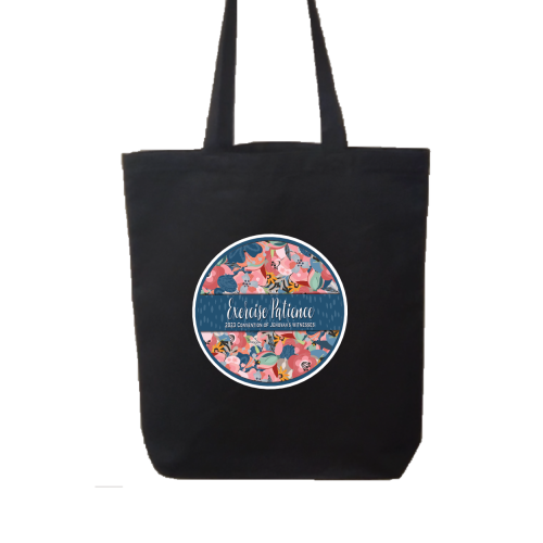 Exercise Patience 2023 Tote Bag - pinkflowers